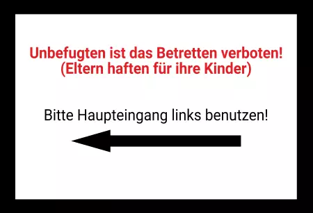 WarnschildWarnung - Zutritt verboten Betreten verboten Bild
