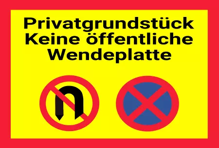 WarnschildWarnung - Zutritt verboten Privatgrundstück Bild
