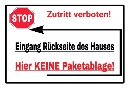 WarnschildWarnung - Zutritt verboten Zutritt verboten! Bild